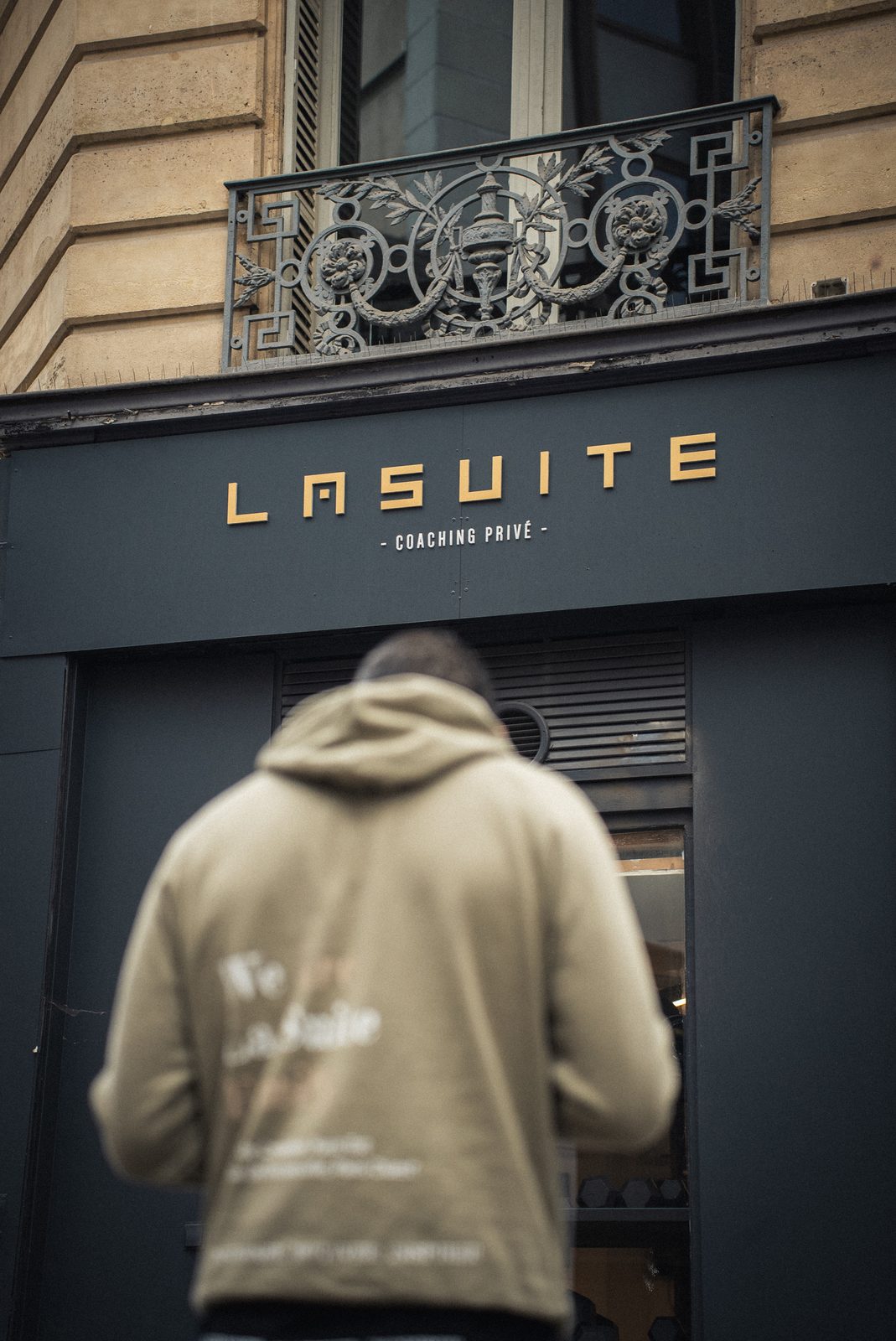 La Suite. La devanture du studio de coaching privé.